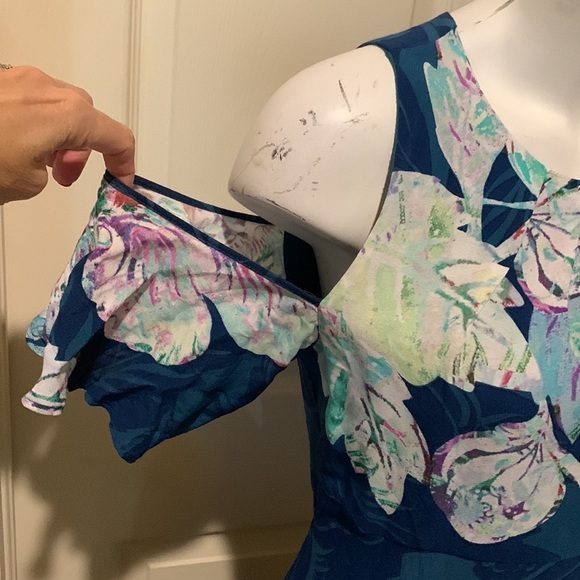 Maeve Anthropology Elie Midi Floral dress. Size 6. - Picture 5 of 13